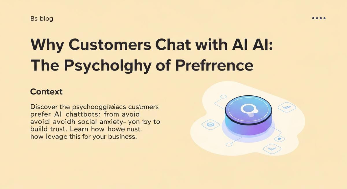 Why Customers Chat with AI: The Psychology of Preference