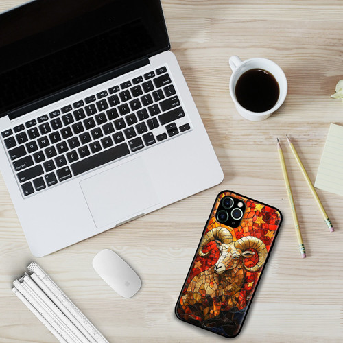 Aries Mosaic Stained Glass Bold Ram Zodiac Art.jpg