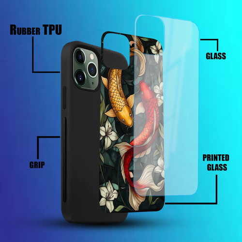 Pisces Mosaic Stained Glass Dreamy Fish Astrology Artwork.jpg