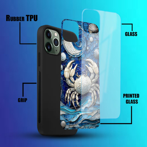 Cancer Mosaic Stained Glass Gentle Crab Astrology Artwork.jpg