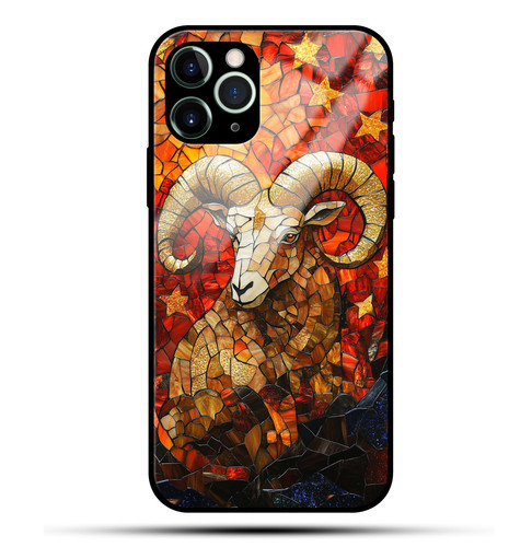 Aries Mosaic Stained Glass Bold Ram Zodiac Art.jpg