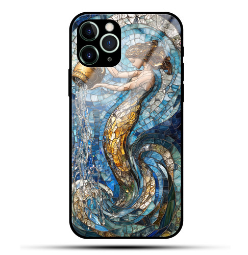 Aquarius Mosaic Stained Glass Innovative Water Bearer Zodiac Decor.jpg
