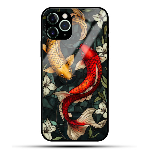 Pisces Mosaic Stained Glass Dreamy Fish Astrology Artwork.jpg