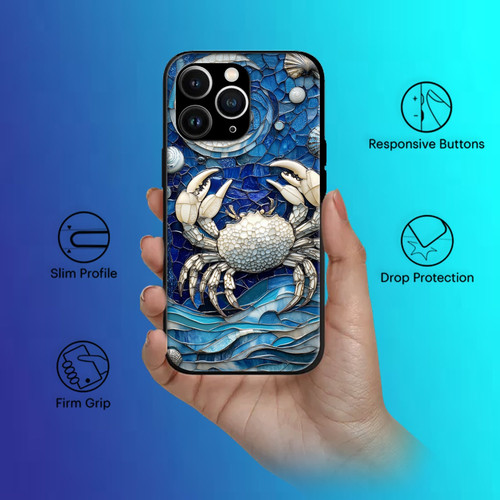 Cancer Mosaic Stained Glass Gentle Crab Astrology Artwork.jpg