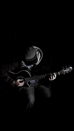 Out Of Dark Guitar Player Music iphone.jpg