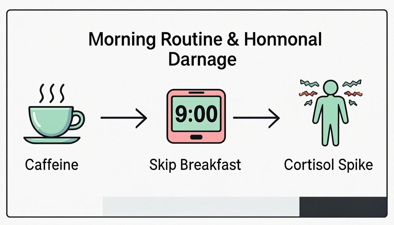 concept visual: Understanding Why This Common Morning Routine Damages Your Hormones