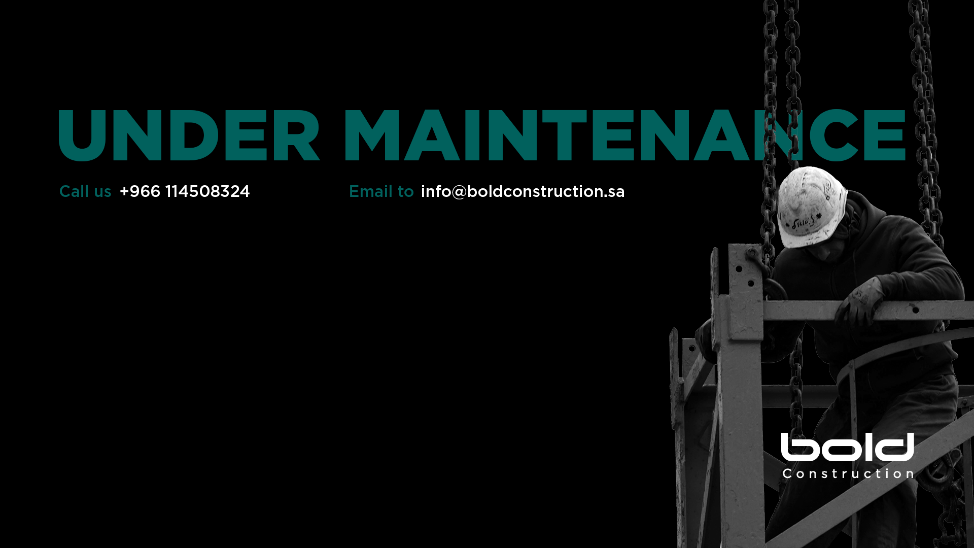 تحت الصيانة - Bold Construction