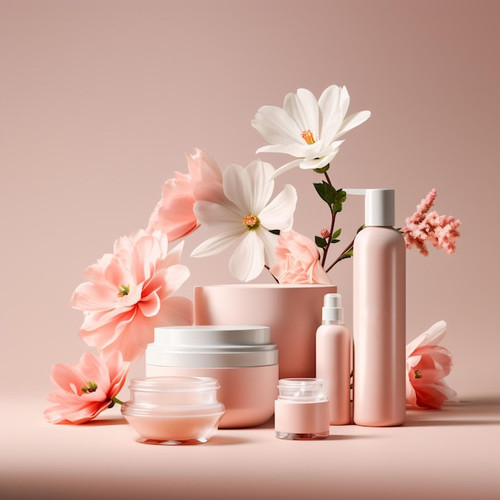 beauty products with pink flowers soft pink background cosmetic skincare products 656098 652.jpg