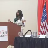 Aceasta: În primul discurs adresat publicului larg, președintele FAMU