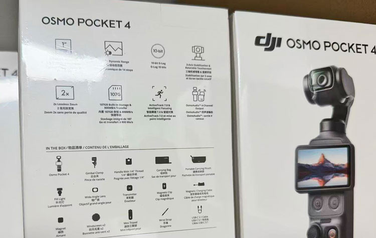 Minh họa cách gắn phụ kiện hoặc các bộ phận của DJI Osmo Pocket 4 Creator Combo