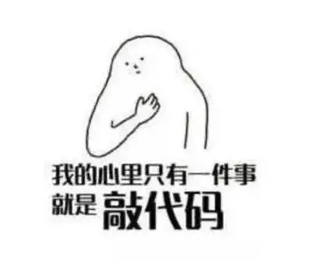 程序员系列表情:我的心里只有一件事,就是敲代码