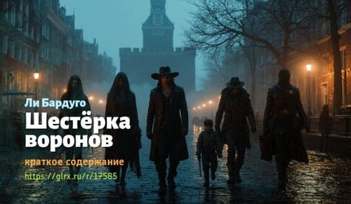 Читать краткий пересказ книги Ли Бардуго «Шестёрка воронов». Шестёрка воронов, Бардуго, краткое соде.jpg
