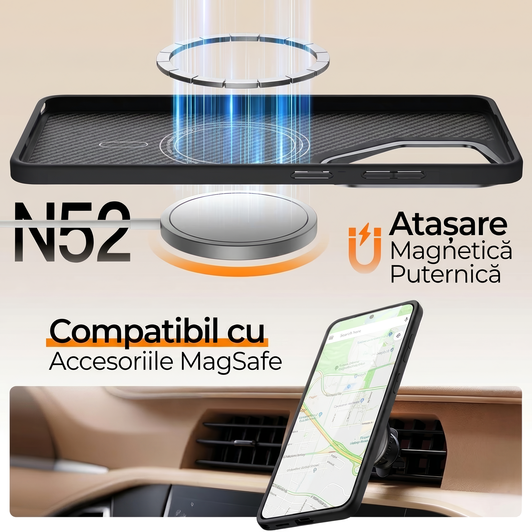 Husa pentru Samsung S26 Ultra Daden® Armor Pro din fibra de aramida/Kevlar, MagSafe Integrat, Margini portejate, Protectie Antisoc, Camera Ultra Safe, Negru BU6LLua