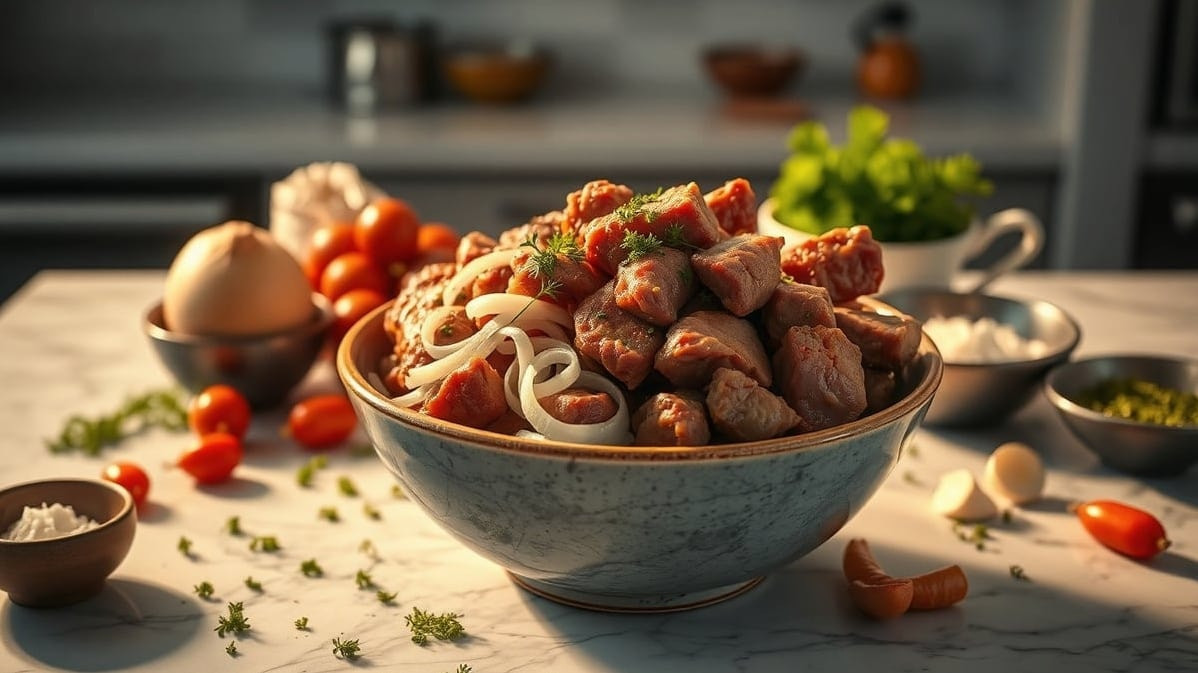 My Go-To Weeknight Skillet Meat & Onions Recipe
