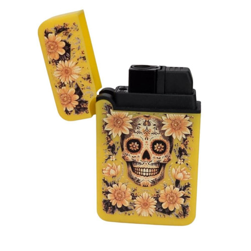 Isqueiro Maçarico Zengaz ZL 8 Grand Jet Emb Cores Skull (6) (1)