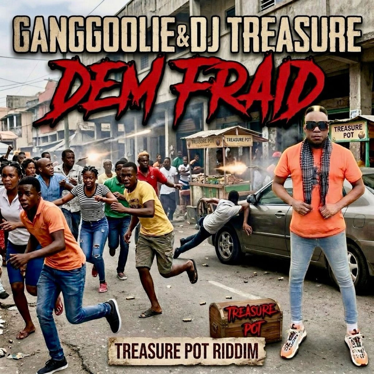 Ganggoolie, Dj Treasure - Dem Fraid