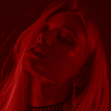 soft focus studio portrait of a woman with long pastel hair, head tilted, subtle motion blur, neon m.jpg