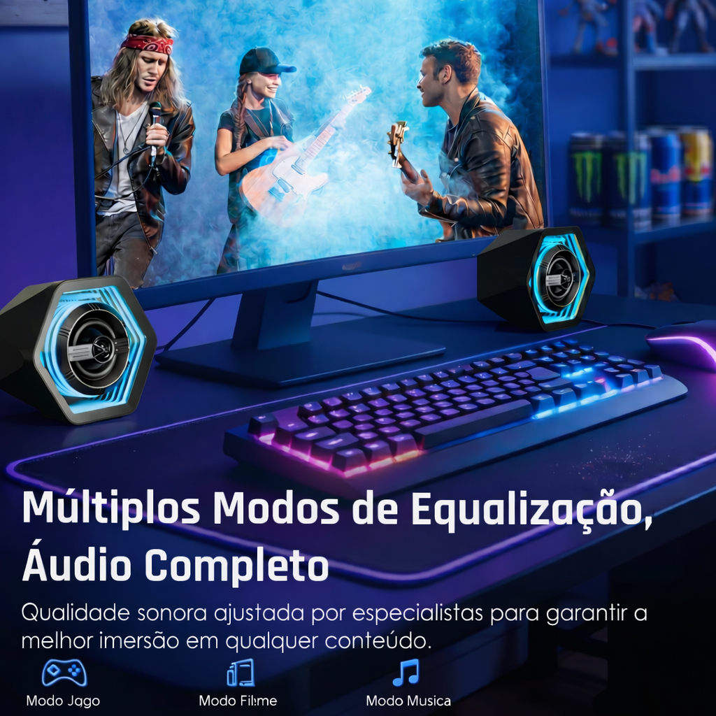 Caixa de Som Gamer 50w - miniatura 7