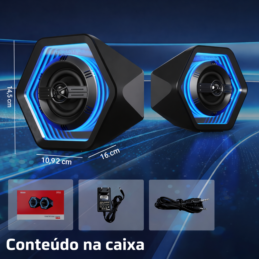 Caixa de Som Gamer 50w - miniatura 9