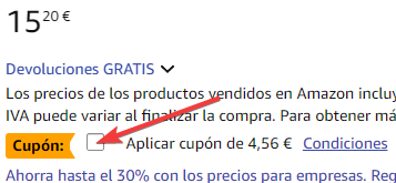 cupón amazon
