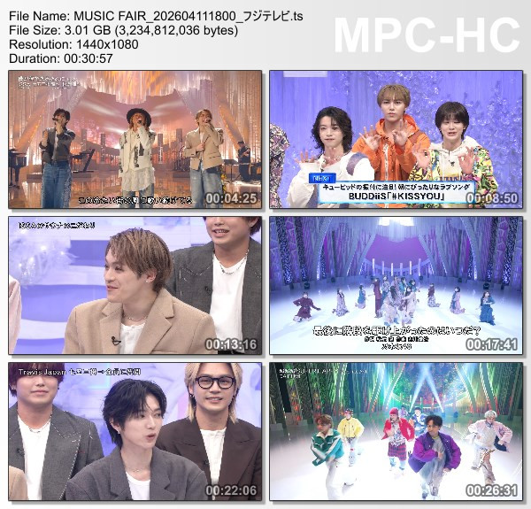 [TV-Variety] MUSIC FAIR – 2026.04.11