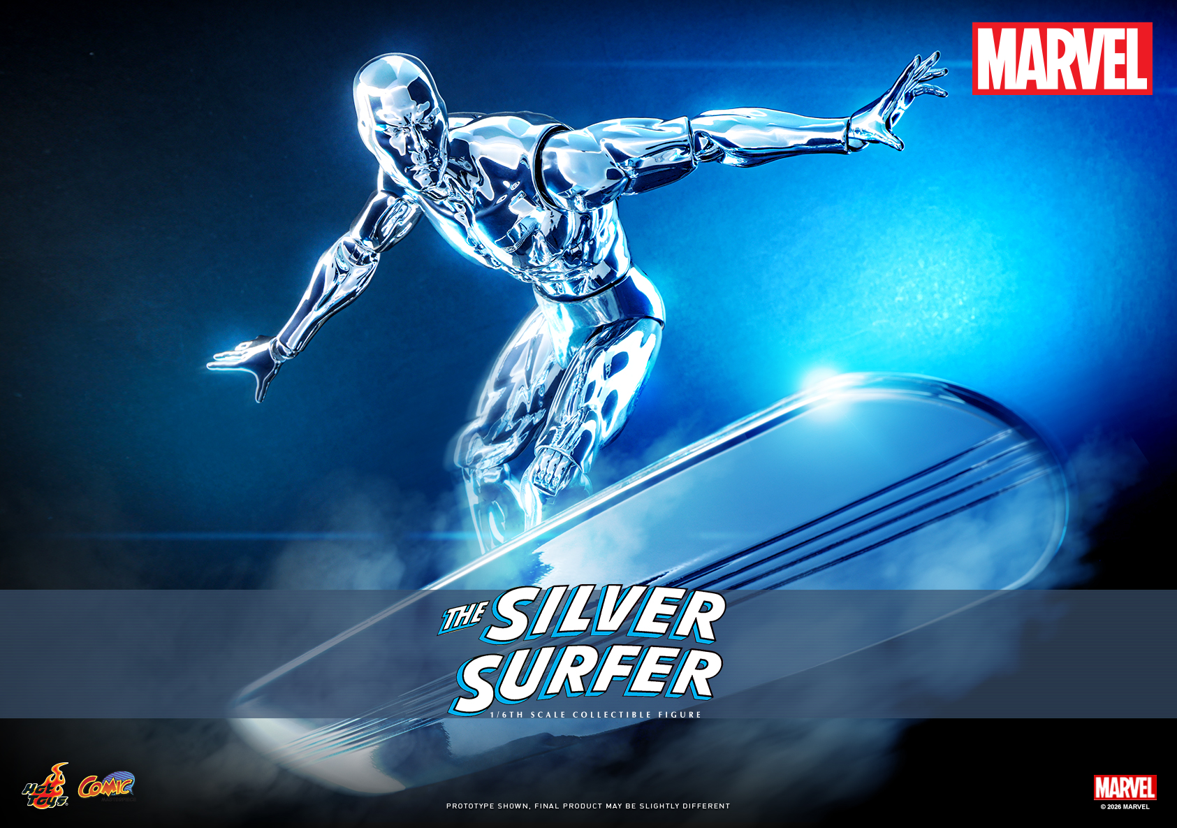 Cosmic Herald Silver Surfer Cast in Mirror-Like Finish for 1/6 Scale Release Cosmic Herald Silver Surfer Cast in Mirror-Like Finish for 1/6 Scale Release