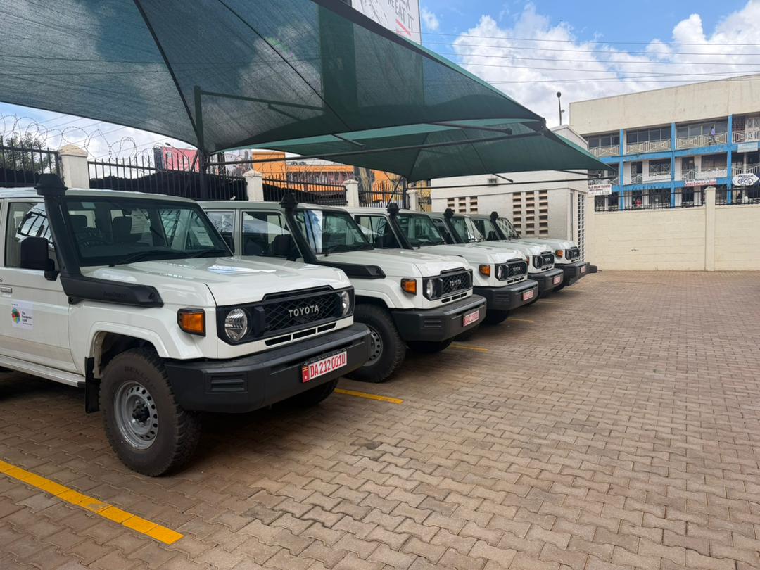 Part of the fleet donated to the Virunga Region.
