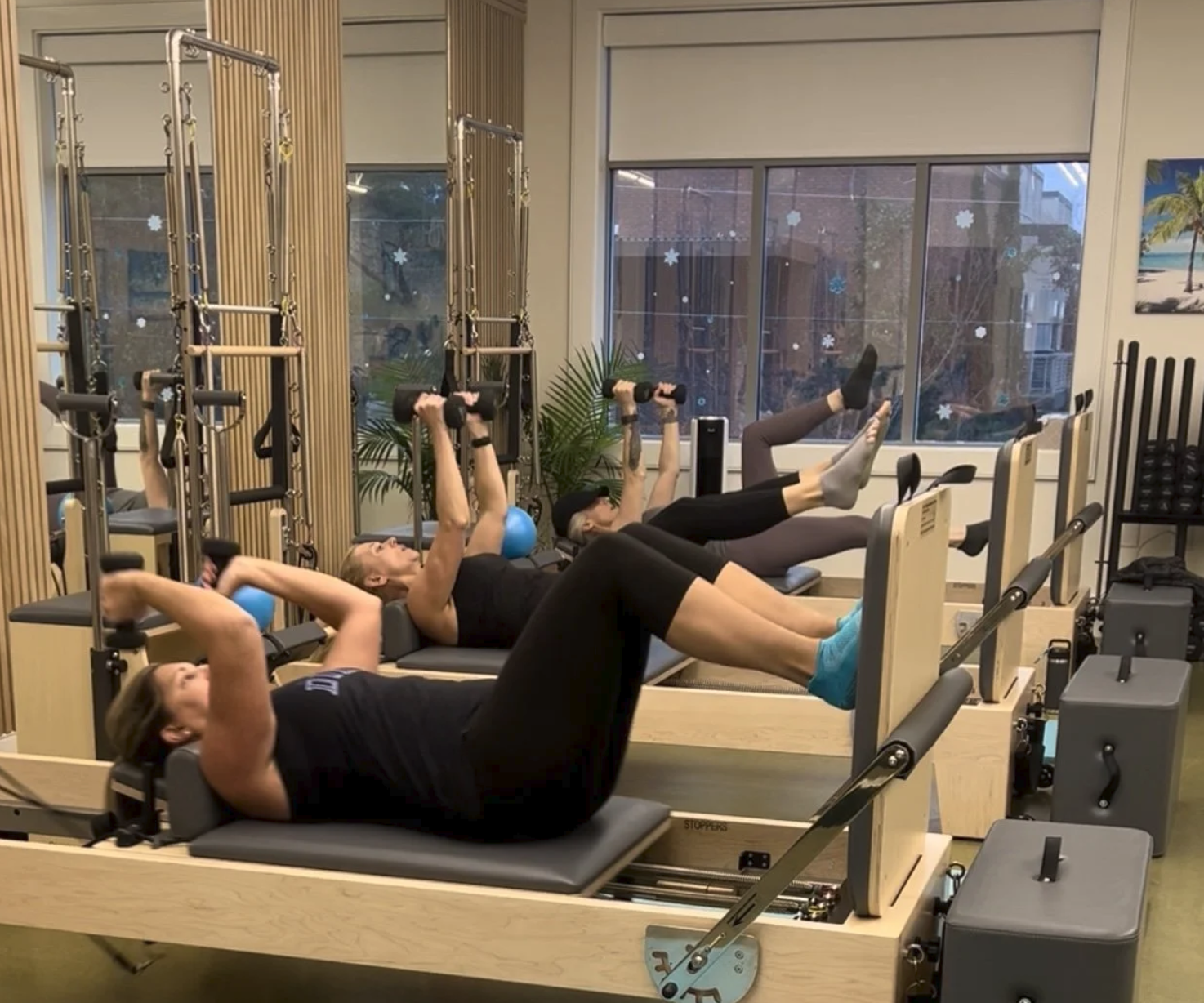 Pilates equipment and training space at Paradise Pilates in Summerville designed for strength and client comfort