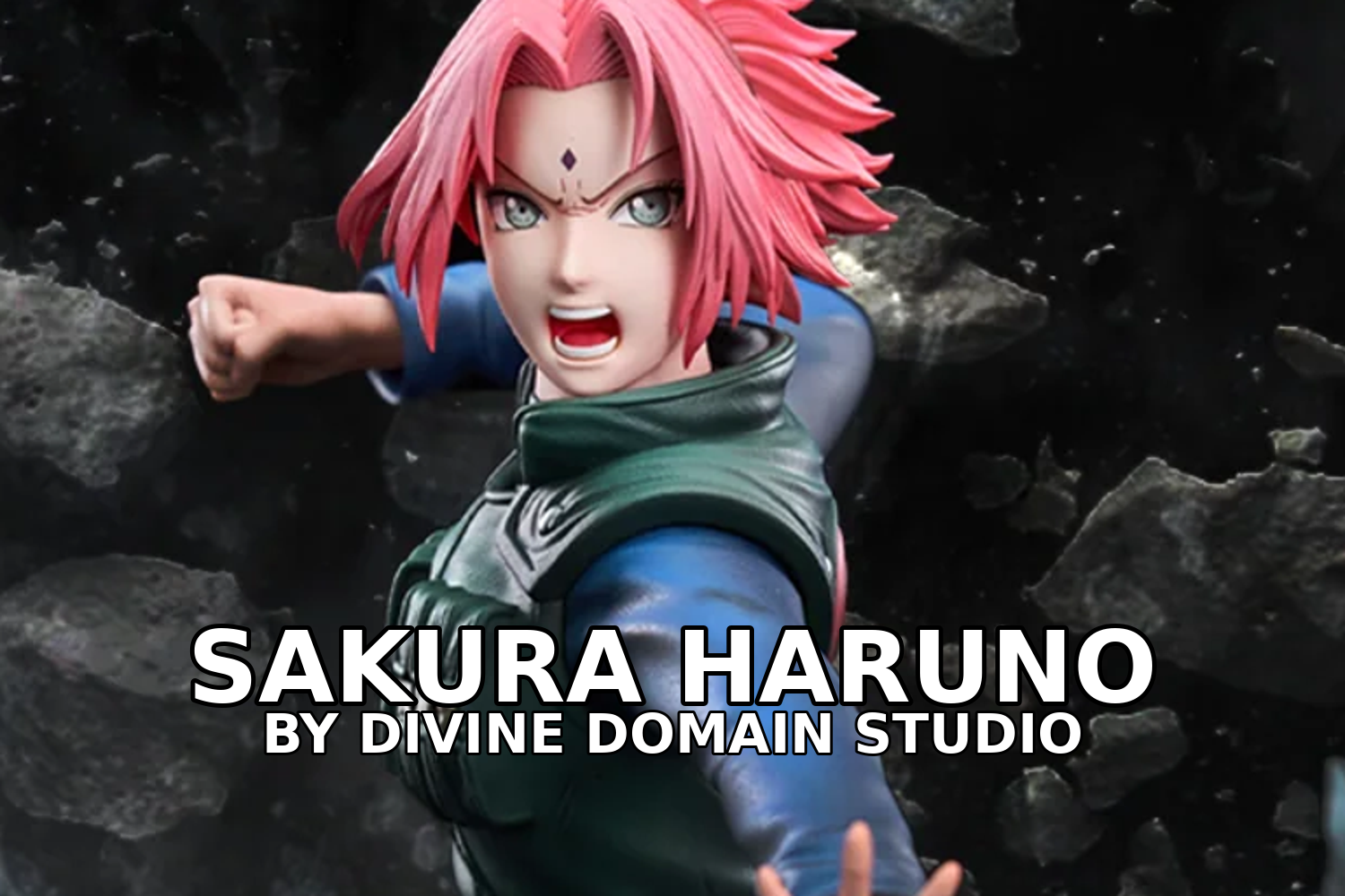 Sakura Haruno Captured Mid-Strike by Divine Domain Studio Sakura Haruno Captured Mid-Strike by Divine Domain Studio