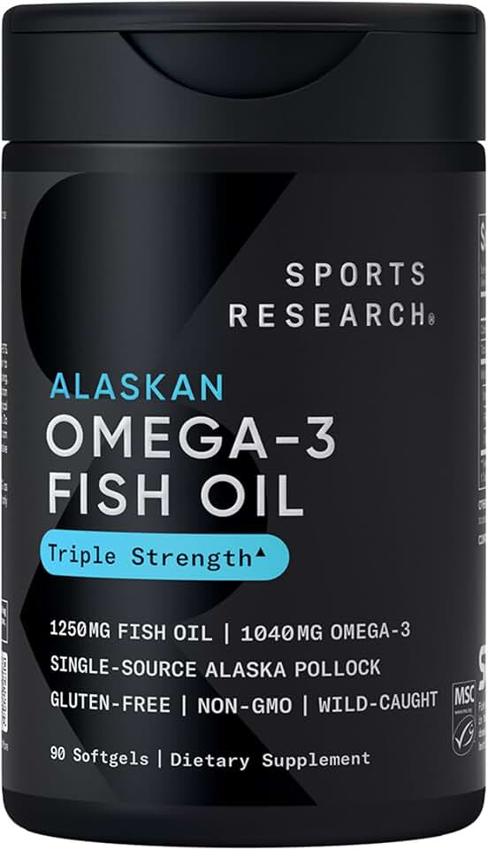 Sports Research® Omega-3 Fish Oil 1250