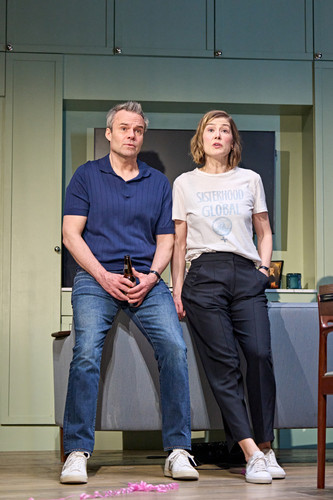 Jamie Glover (Michael) & Rosamund Pike (Jessica) in Inter Alia at the Wyndham's Theatre. (c) Manuel .jpg