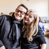 Max Ringham &amp; Suzie Miller in Inter Alia Rehearsal Room Photos (Credit Justine Matthew) 03995