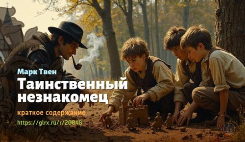 Читать краткий пересказ книги Марка Твена «Таинственный незнакомец». Таинственный незнакомец, Твен, .jpg