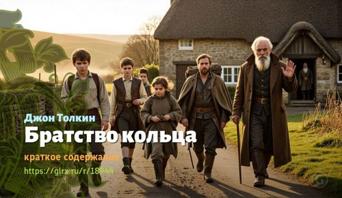 Читать краткий пересказ книги Джона Толкина «Братство кольца». Братство кольца, Толкин, краткое соде.jpg