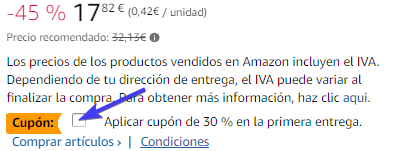 cupón amazon