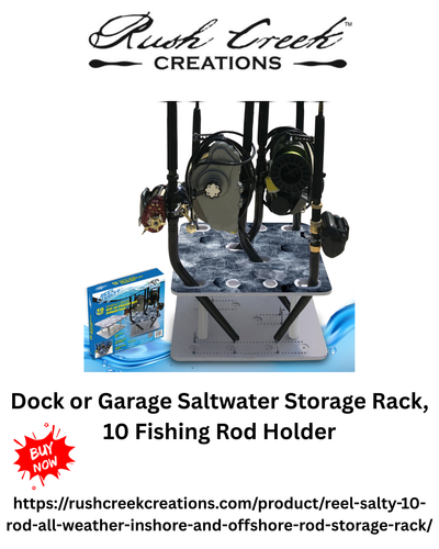 Dock or Garage Saltwater Storage Rack, 10 Fishing Rod Holder.png