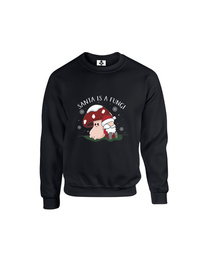 c621 santa is a fungi+Sweat Black.jpg