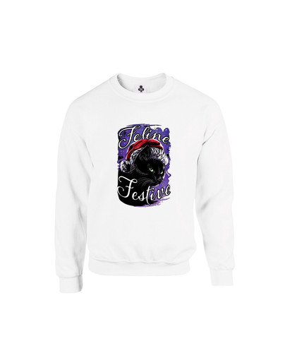 c620 feline festive+Sweat White.jpg