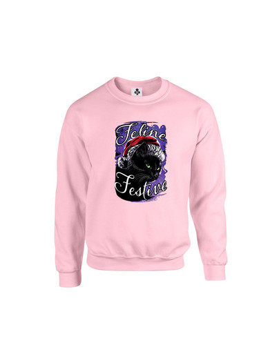 c620 feline festive+Sweat Baby Pink.jpg