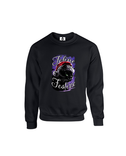 c620 feline festive+Sweat Black.jpg