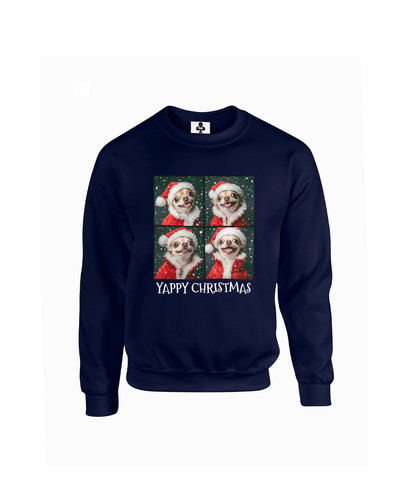 c642 yappy christmas+Sweat Navy.jpg
