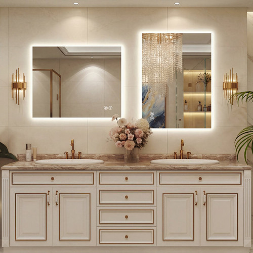 Lunara UL Certified Frameless Backlit LED Bathroom Vanity Mirror with 5mm Tempered Glass 3 Color.jpg