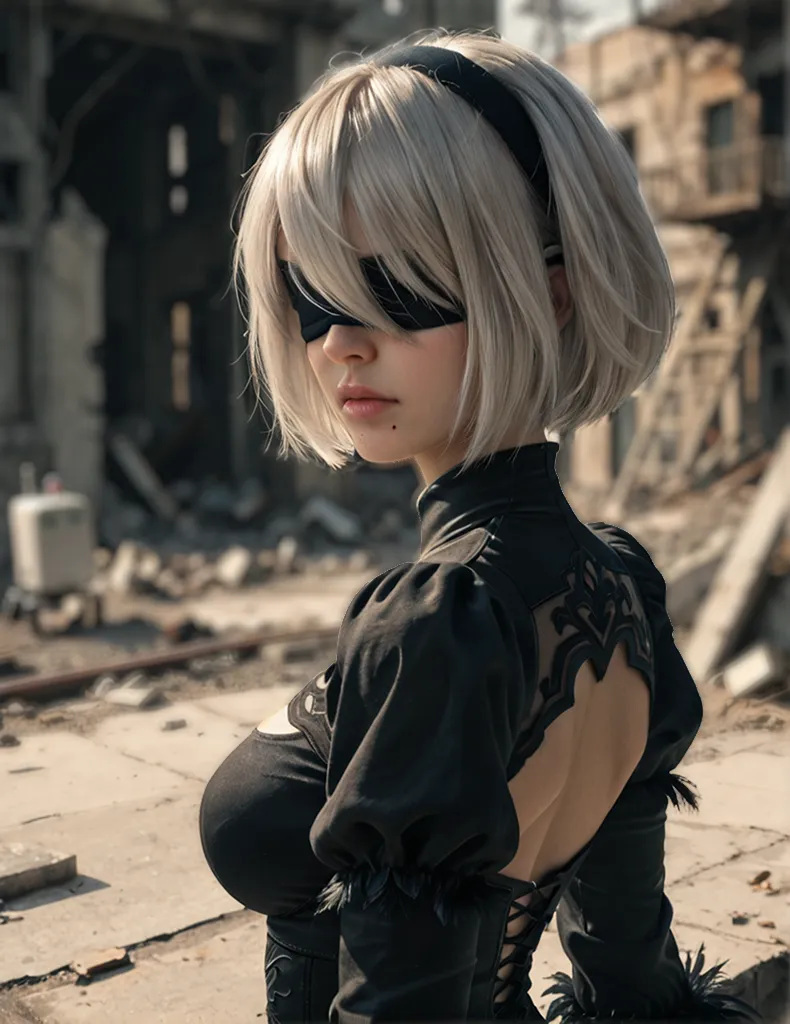 Segunda imagen generada de YoRHa No.2 Type B.