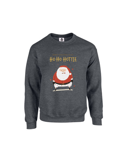 C463 ho ho hottie+Sweat Dark Heather.jpg