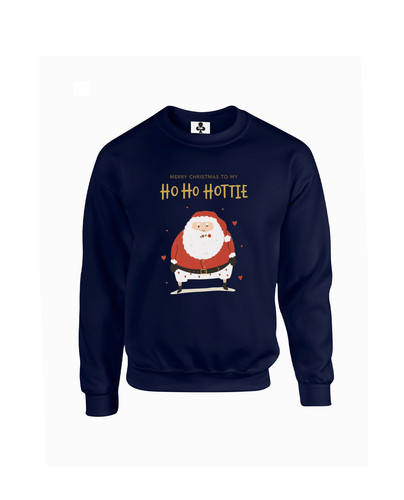 C463 ho ho hottie+Sweat Navy.jpg