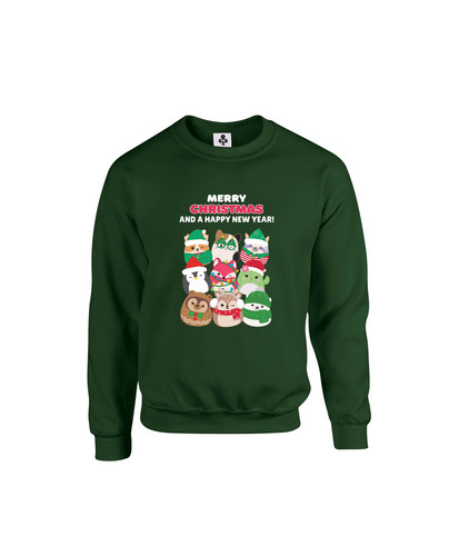 c614 merry christmas and happy new year+Sweat Bottle Green.jpg