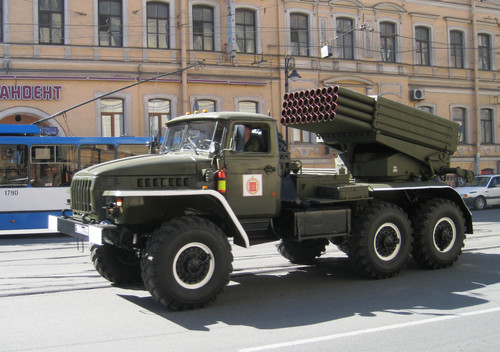 Russian BM 21 Grad in Saint Petersburg