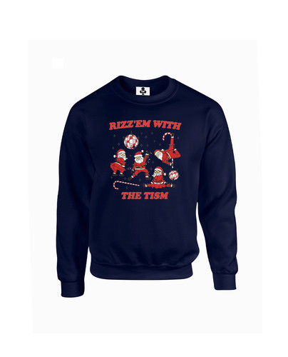 C501 Funny Santa Rizz Em With The Tism+Sweat Navy.jpg