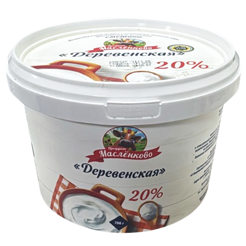 4870001423537 397245 СМЕТАНА МАСЛЕНКОВО ДЕРЕВЕНСКАЯ 20% 700ГР ВЕД.png