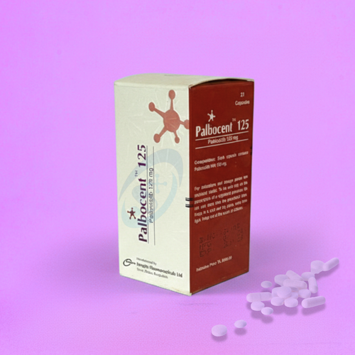 Mga Kapsula ng Palbocent 125 mg Palbociclib.png